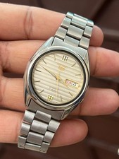 Vintage Seiko 5 Automatic 7009-821J Beauty White Dial 17 Jewels Men s Wristwatch