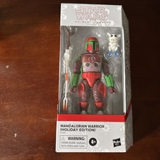 Star Wars Black Series Mandalorian Warrior Holiday Edition Target Exclusive NEW