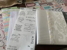 Lot Of Travel, Beach Wedding Scrapbook Journal Ephemera And Wedding Album