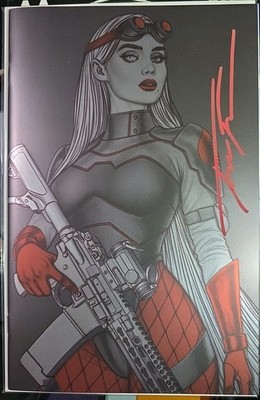 GI JOE #1 FRISON SIGNED GREYTONE FOIL TOY de JOUR EXCLUSIVE LTD 250 + CoA NM+ OB
