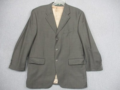 Lauren Ralph Lauren Blazer Jacket Men 43 Regular Gray Wool Notch