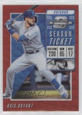 2019 Panini Chronicles Contenders Optic Ruby Wave Prizm 26/199 Kris Bryant 08jk