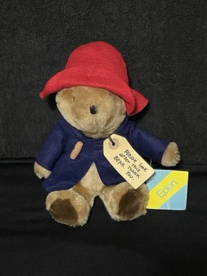 Vintage 1985 Paddington Bear “Darkest Peru” 9" Plush by Eden Toys Inc. with Tags - Image 1 of 4