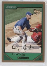 2007 Bowman Draft Gold Alex Gordon #BDP15 fm0