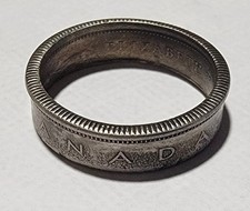 50 silver canadian quarter coin ring choose size 6-11 year 1968