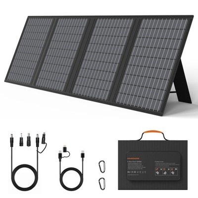 MHPOWOS 60W USB C Solar Panel Backpacking Solar Panel for Power Bank Tablet