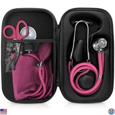 ASA TECHMED Pink Medical Starter Kit - Stethoscope, Blood Pressure Monitor,
