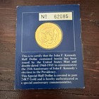 The JOHN F. KENNEDY Half Dollar Double Dated 1960-1985 Covered in Pure 24K Gold — photo 2