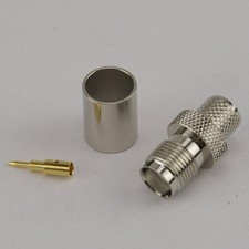 RP TNC Female Crimp Connector HDF/ CLF400 Reverse Polarity Cable Lead GSM Repair