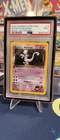 2000 POKEMON GYM CHALLENGE HOLO-1ST EDITION #14 ROCKET'S MEWTWO PSA 9 Tail Swirl