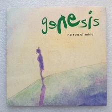 GENESIS: No Son Of Mine / Living Forever - UK 7" (45) Single with p/s