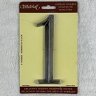 Whitehall 6” Classic Address Number “1” Brushed Nickel, Hidden Hardware System