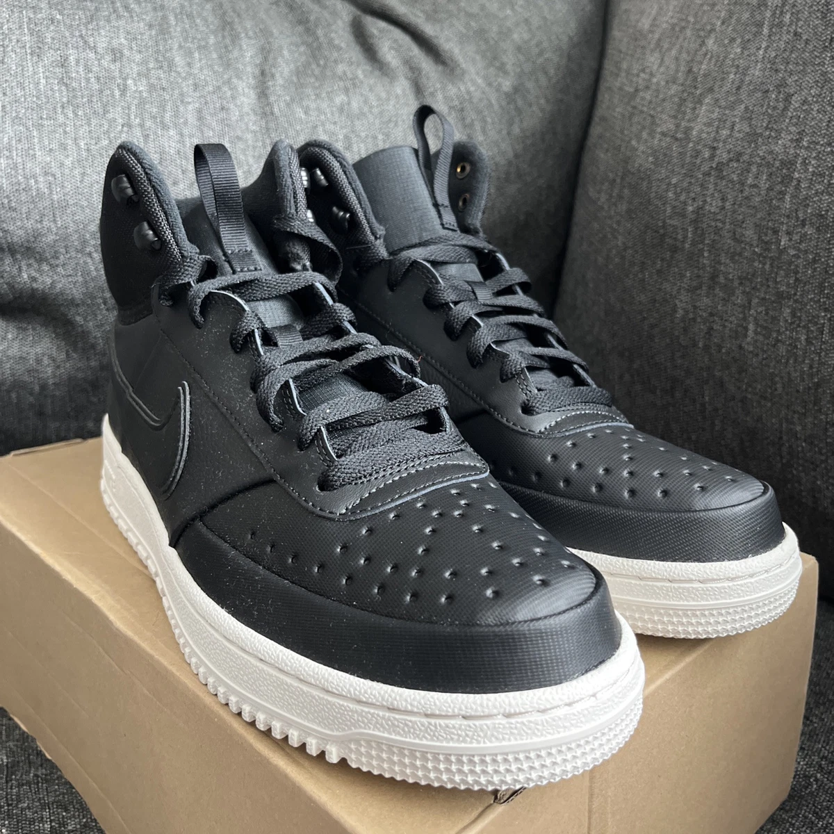 Nike Men\'s Court Vision Mid Winter DR7882-002 Black Sz 11 Nike Footwear Nike Court Vision Mid Black DR7882 002  main image 2
