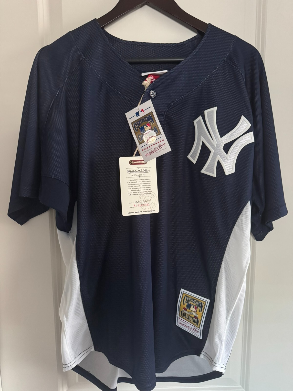 Mitchell & Ness Cooperstown New York Yankees #42 Baseball Jersey New Mens XL