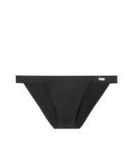 Victoria's Secret PINK Seamless String Bikini Panty Pure Black