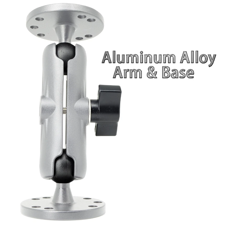 Aluminum Ball Mount AMPS Round Plates,1" Ball Fit for RAM Kit forGPS Fish Finder - Image 3 of 4