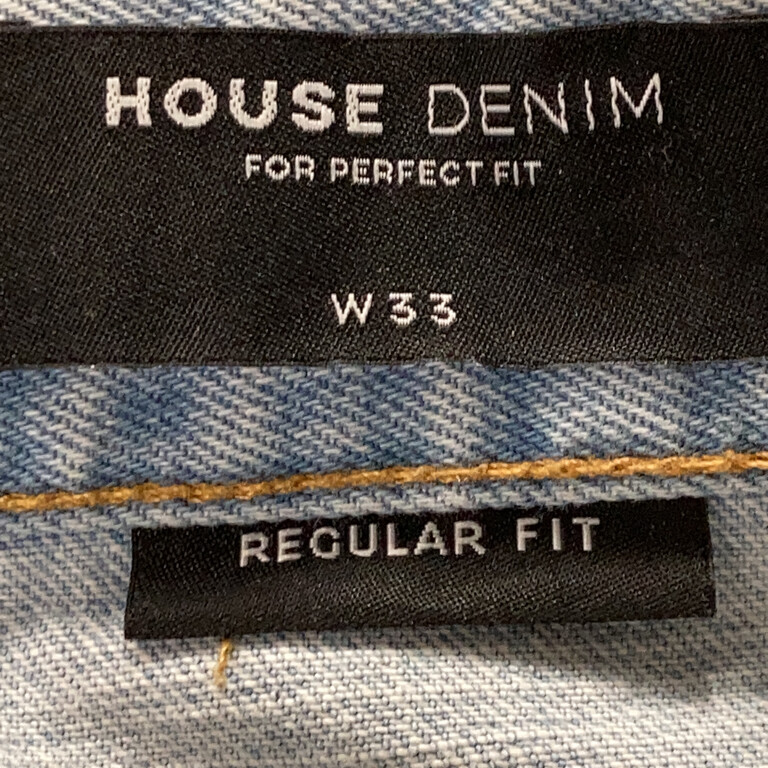 Denim House, Jeans Shorts, Größe 33, Blau, Baumwolle, Einfarbig, Denim
