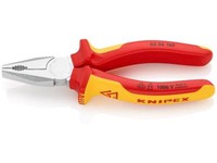 Knipex Kombizange Verchromt Isoliert Mit Mehrkomponenten-HüLlen, Vde-GeprüFt 160