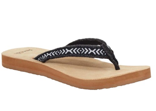 Sanuk Women's Cosmic Sands Thong Sandals Fusion Coral Color