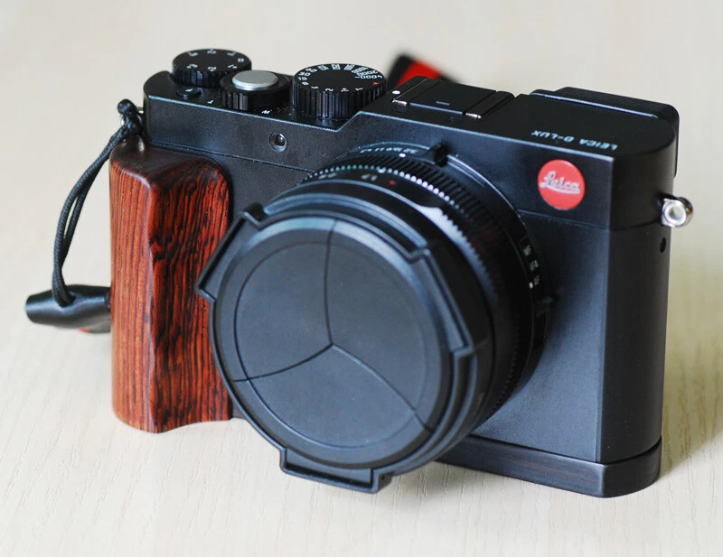 Empuñadura de madera negra hecha a mano placa L para cámara Leica D-LUX tipo 109 dlux Foto 3 de 4
