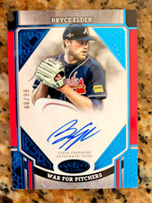2024 TOPPS TIER ONE BRYCE ELDER WAR FOR PITCHERS BLUE AUTO 66/99 BRAVES