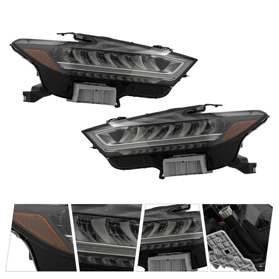For 2019-2021 Nissan Maxima Pair LED Headlight Assembly Headlamps Left+Right Foto 4 de 4