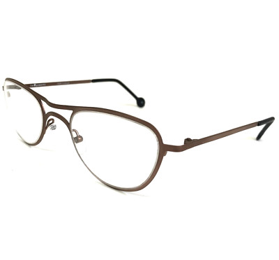 Vintage la Eyeworks Eyeglasses Frames SLAM 553 Brown Round Full Rim 45-23-120
