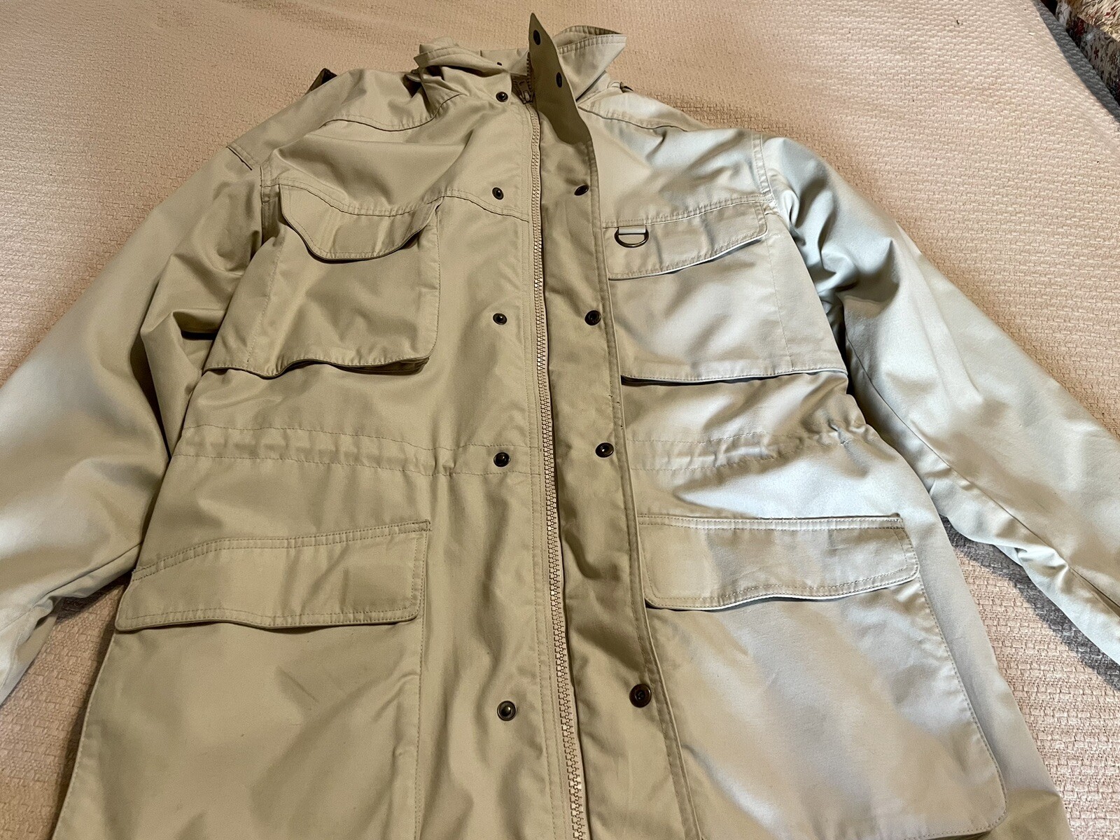 Vintage Eddie Bauer Mens Wool Lined Trench Coat With … Gem