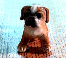 Porcelain Goebel Boxer Puppy Figurine made in West Germany