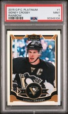 SIDNEY CROSBY 2015-16 O-Pee-Chee OPC Platinum Rainbow #1 PSA 9 - LOW POP 2