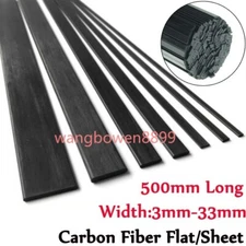 500mm Carbon Fiber Flat Strip Square Sheet Bar Plate For RC Airplane Parts