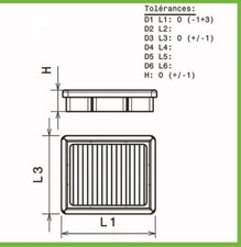 Luftfilter Green für Opel Corsa D ab 2011-2014 1.0L-65PS