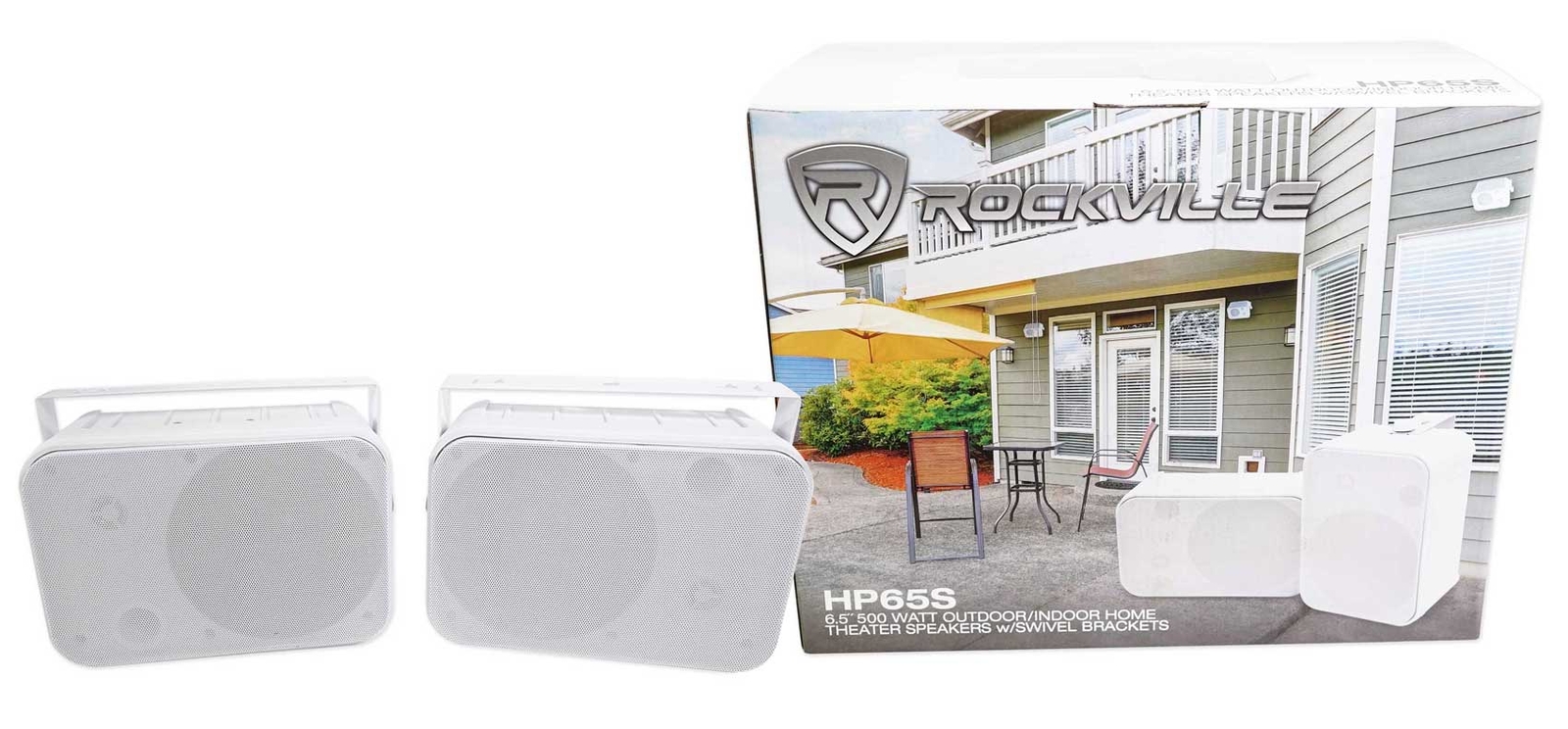 10 Морские коробчатые колонки Rockville HP65S 65 с поворотным кронштейном для лодок