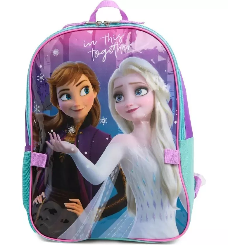 Disney, Accessories, Disney Frozen Lunch Box Girls Kids School Insulated Lunch  Bag Elsa Anna Blue