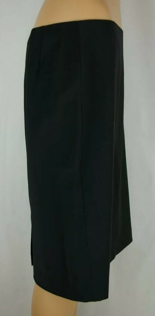 Talbots Petites Solid Black Fully Lined A- Line S… - image 7