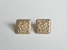 Boutons de manchette anciens  H.P. - argent doré - poinçon " Tête sanglier ".