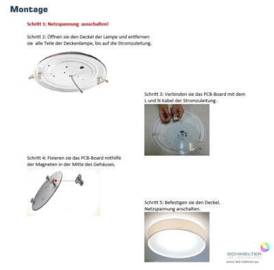 PCB 15W Magnetisch für LED Umrüstung Metallampen