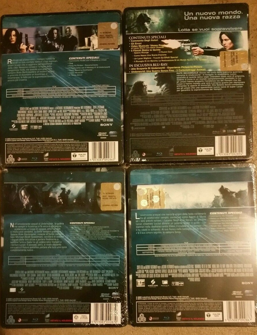 UNDERWORLD Steelbook Collection Blu-ray Evolution, Awakening