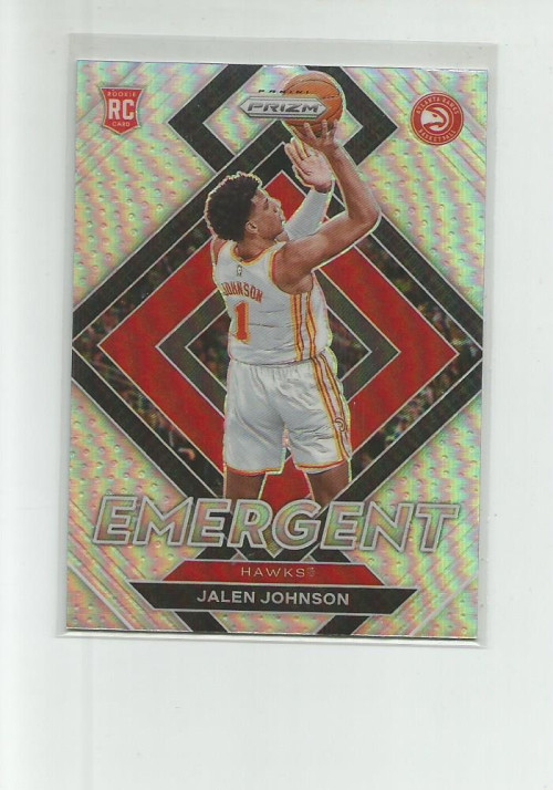 2021-22 PANINI PRIZM EMERGENT PRIZMS SILVER #18 JALEN JOHNSON