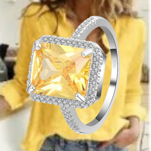 Bague Femme Budget Beauté – Alliance Argentée Taille 57 Avec Pierre En Cristal Zircon