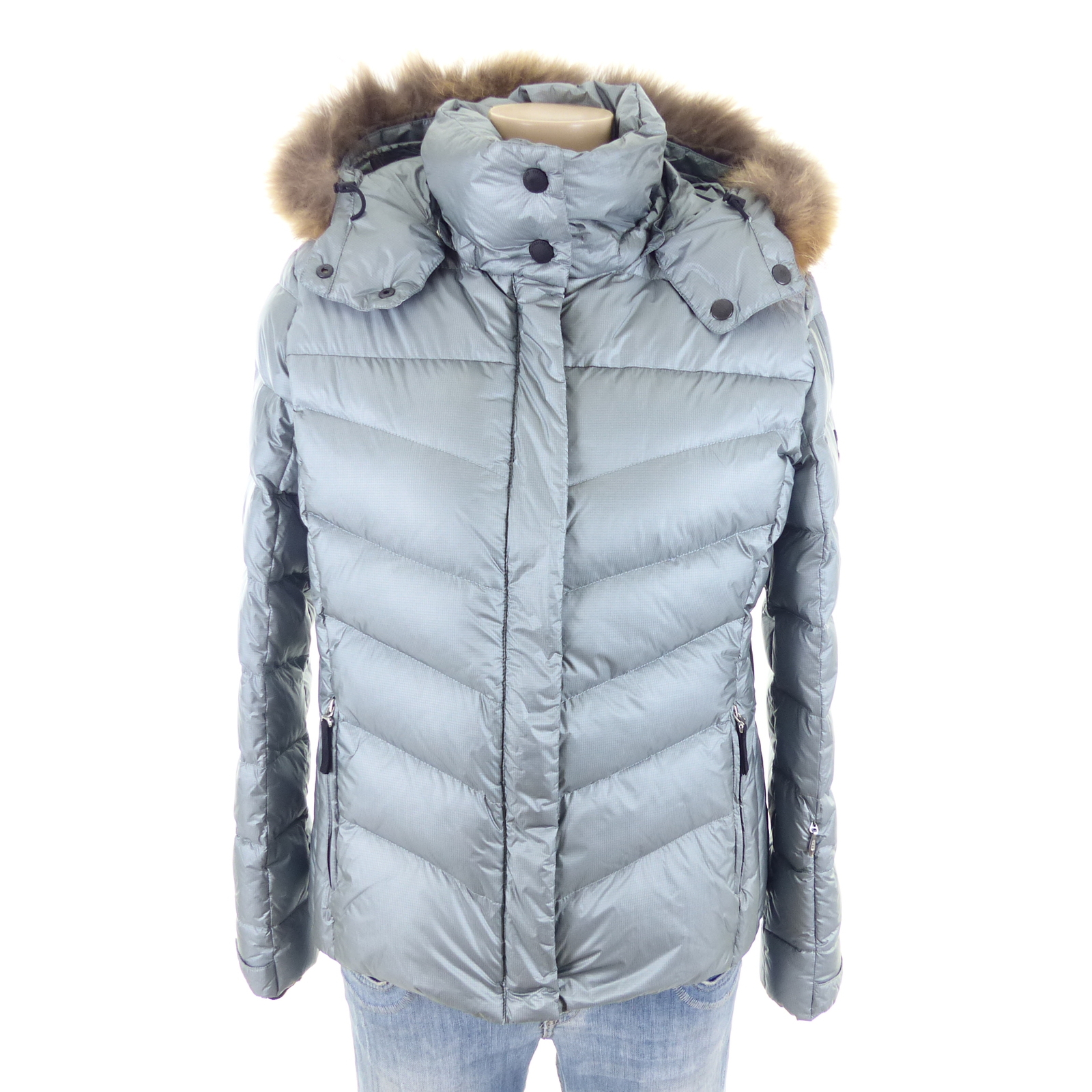 Bogner ski jacket winter jacket down jacket silve… - image 1