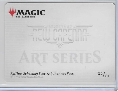MTG Raffine, Scheming Seer Streets of New Capenna Art Series
