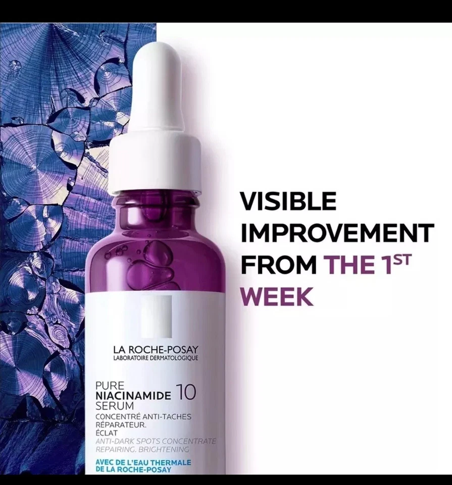 Auténtico La Roche-Posay Niacinamida Pura 10 Suero-Anti-Manchas Oscuras-30 ml Exp05/26 Foto 3 de 4