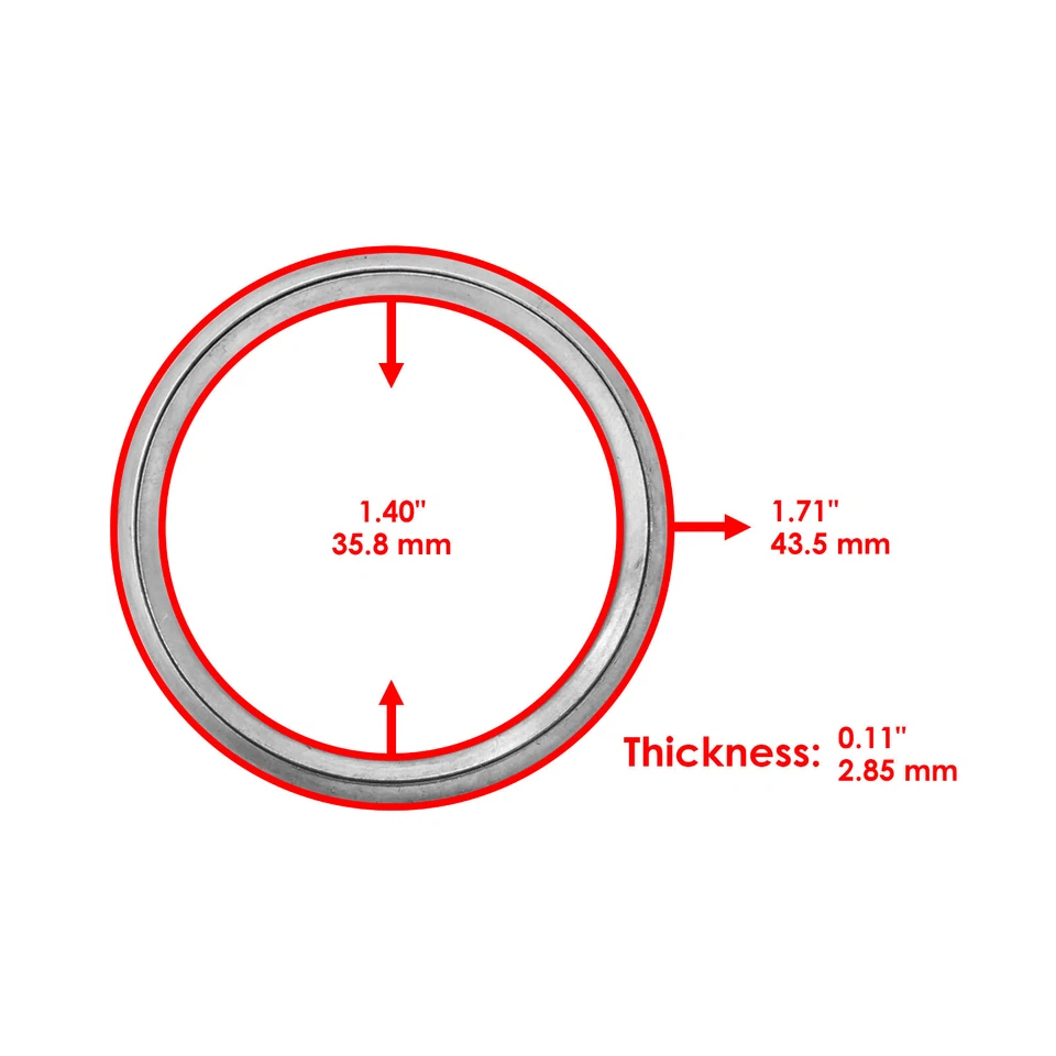 Exhaust Pipe Gaskets for Kawasaki 11009-1856 Exhaust Pipe Holder Gasket - Изображение 2 из 4