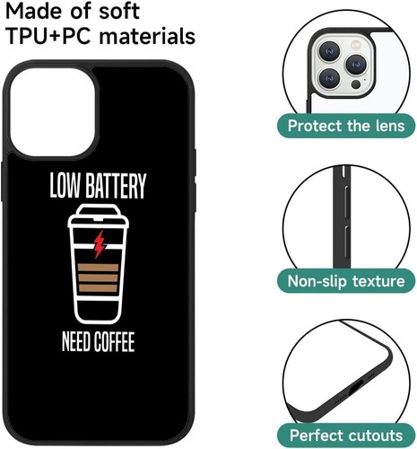 Per Apple iPhone Samsung Galaxy S24 ricarica caffè batteria scarica telefono rigido - Foto 14 di 25