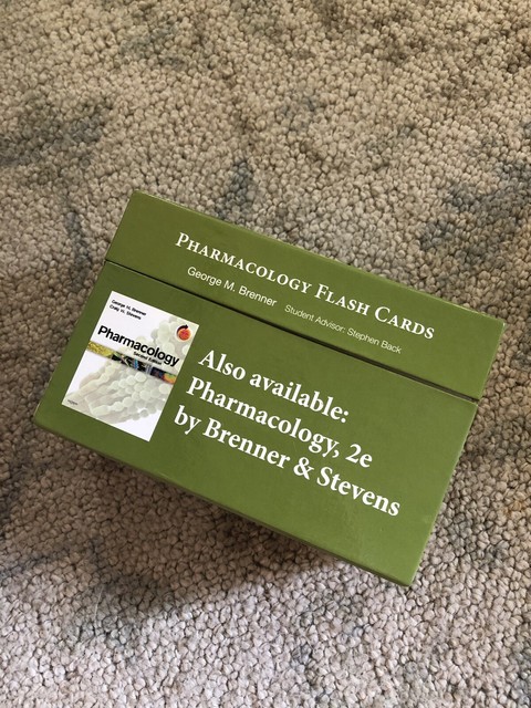 pharmacology flash cards by stephen back and george m. brenner (2006, cards,flash cards) for sale online ebay pharmacology flash cards by