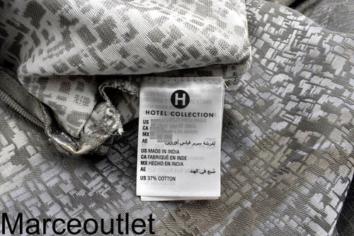 Hotel Collection Terra KING Pillowshams Gray - Picture 2 of 3