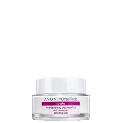 AVON nutra effects SOOTHE Hydrating Tagescreme Creme Pflege LSF 20 Vitamin E  