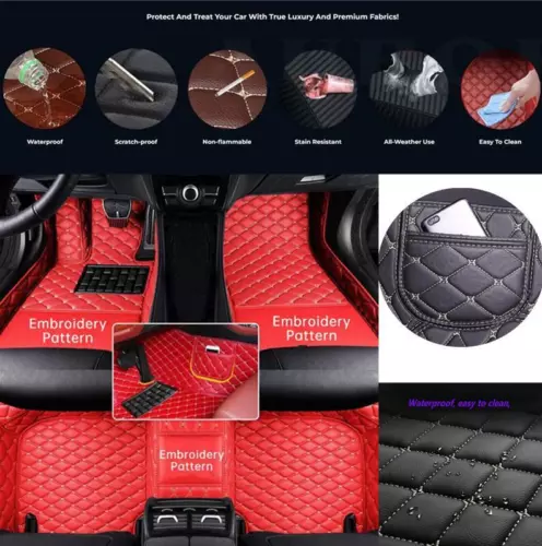 For Hummer H2 H3 H3T All Models Car Floor Mats Custom Waterproof Carpets Liner - Picture 30 of 37