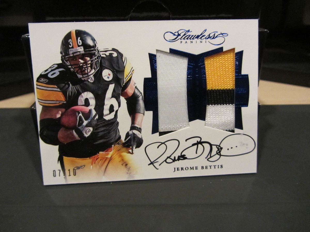 Panini Flawless On Card Autograph Worn Jersey Steelers